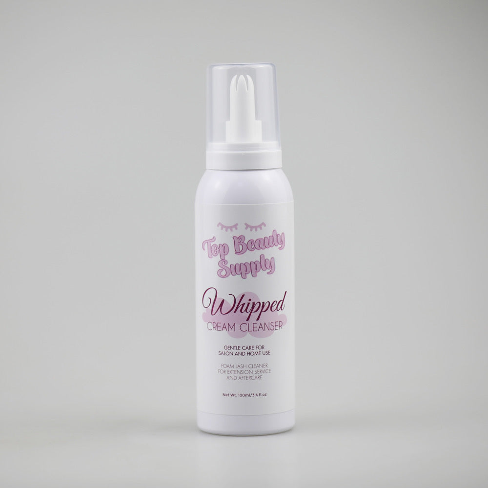 Whipped lash cream cleaner